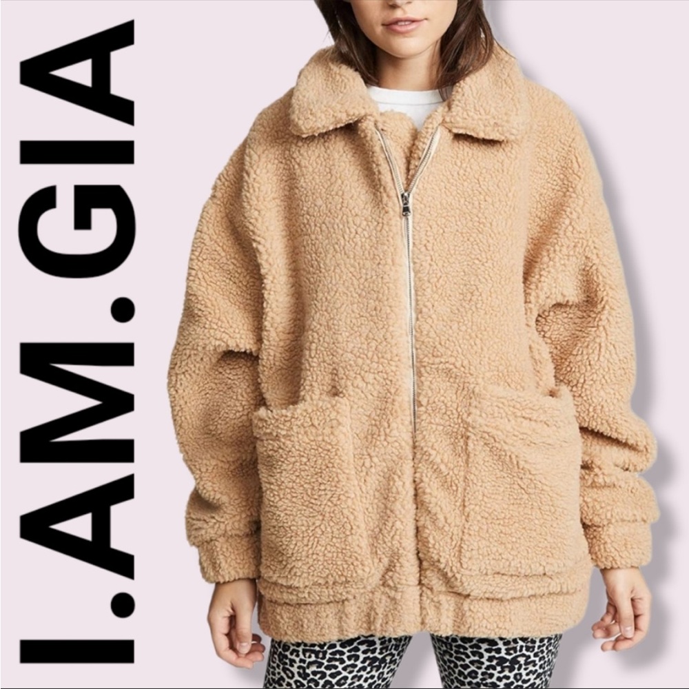 I.AM.GIA. sherpa zip up sweater